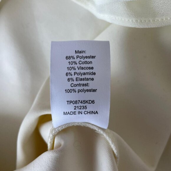 Meshki Jennie Ruffle Off Shoulder Top | Ivory | Women’s Size L - Picture 5 of 5